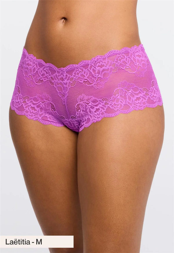 Floral lace cheeky boy short - Romantiques