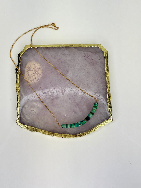 April Martin Beaded Turquoise Necklace - Romantiques