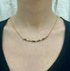 April Martin Beaded Necklace on 14k Gold Plated Chain - Romantiques