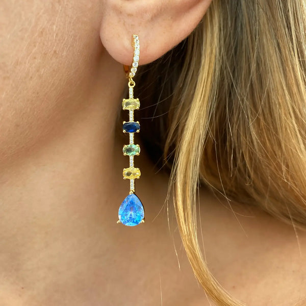 Jagger Earrings in Azure - Romantiques