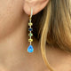Jagger Earrings in Azure - Romantiques