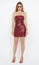Varda Mini Dress in Ox Blood - Romantiques