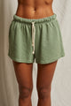 The Layla French Terry  Sweat Short in Aloe - Romantiques
