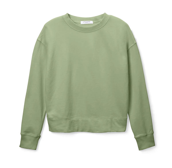 Tyler French Terry Pullover Sweatshirt in Aloe - Romantiques