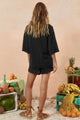Rhodes Knit Short in Onyx - Romantiques