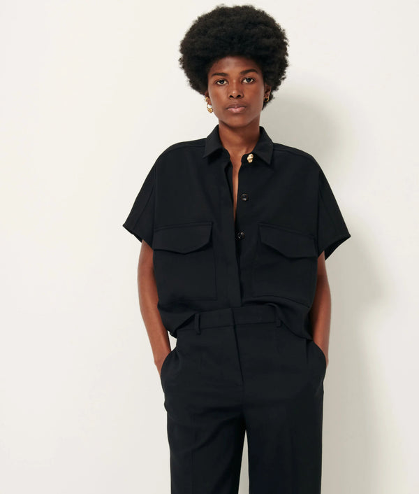 Bianca Blouse in Black - Romantiques