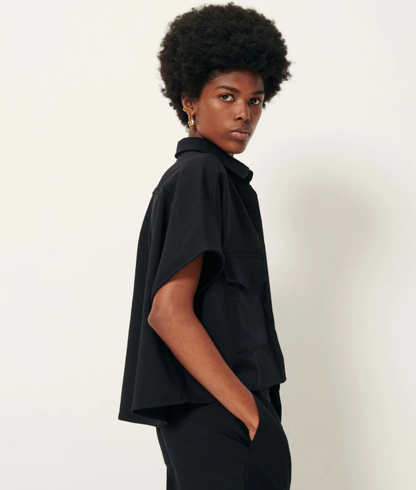 Bianca Blouse in Black - Romantiques