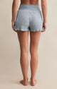 Dawn Smocked Rib Short in Light Denim - Romantiques