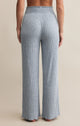 Dawn Smocked Rib Pant in Light Denim - Romantiques