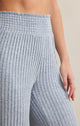 Dawn Smocked Rib Pant in Light Denim - Romantiques