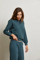 Ziggy Reverse Fleece Crewneck in Slate - Romantiques