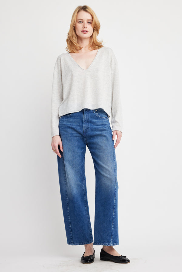 Riley L/S V-Neck Tee Sweater - Romantiques