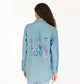 Mia LOVE Shirt in Chambray Blue - Romantiques