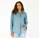 Mia LOVE Shirt in Chambray Blue - Romantiques