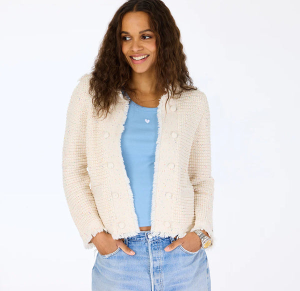 Fringe Beaulero Cardigan in Multi - Romantiques