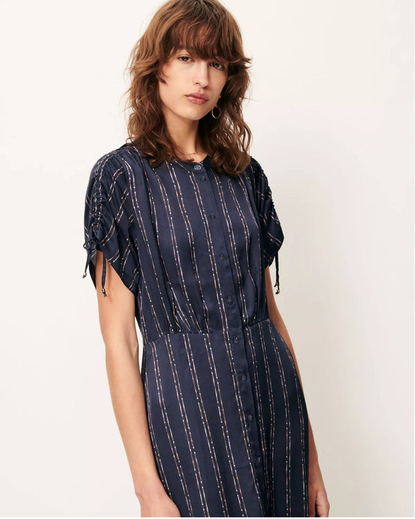 Nolong Navy Plumikat Maxi Dress - Romantiques