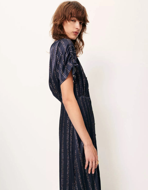 Nolong Navy Plumikat Maxi Dress - Romantiques