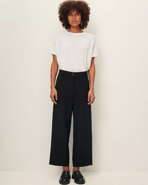 Hudkin A-Line Black Pants - Romantiques