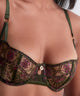 Aubade Sound Of Heart Half Cup Bra in Dark Garden - Romantiques