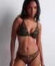 Aubade Sound of Heart Italian Brief Panties in Dark Garden - Romantiques