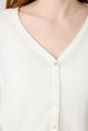 Pointelle Essentials Solid Cardigan in Ivory - Romantiques