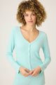 Pointelle Essentials Solid Cardigan in Light Mint - Romantiques