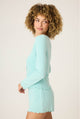 Pointelle Essentials Solid Cardigan in Light Mint - Romantiques