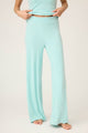 Pointelle Essentials Solid Open Leg Pant In Light Mint - Romantiques