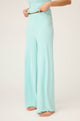 Pointelle Essentials Solid Open Leg Pant In Light Mint - Romantiques