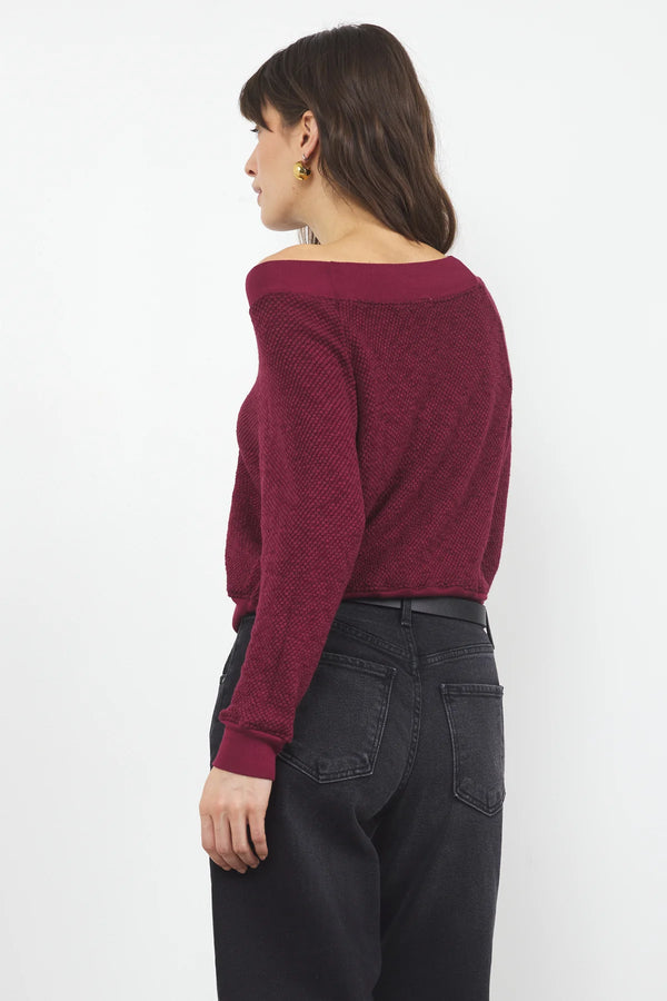 Carol Off Shoulder Pullover - Romantiques