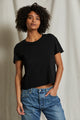 Harley Cotton Boxy Crew Tee in Black - Romantiques