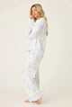 Parisian Dreams Whimsical Print Long Sleeve PJ Set - Romantiques