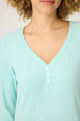 Pointelle Essentials Solid Night Shirt In Mint - Romantiques