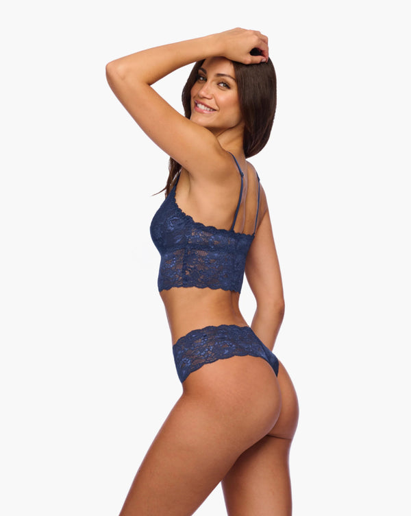 Never Say Never Comfie Thong in Navy - Romantiques