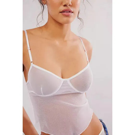 Whisper Corset Cami in White