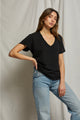 The Hendrix Basic V-Neck Tee - Romantiques