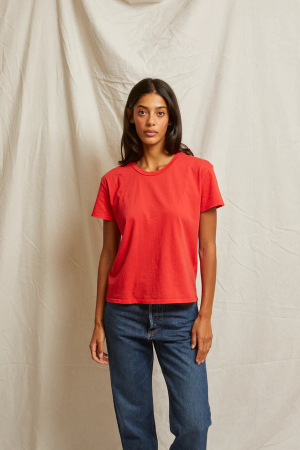 Harley Short Sleeve Tee in Poppy Red