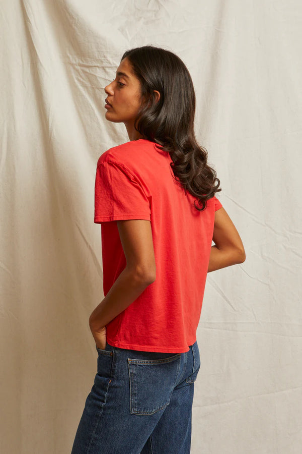 Harley Short Sleeve Tee in Poppy Red