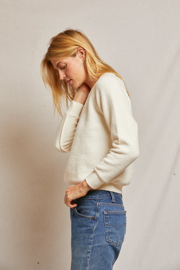 Ziggy Sweatshirt in Bright Ivory