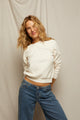 Ziggy Sweatshirt in Bright Ivory