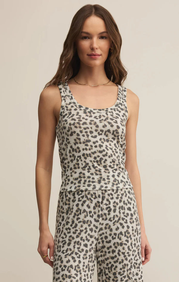 Z Supply Luxe Leopard Tank - Romantiques