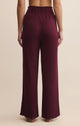 Dawn Smocked Rib Pant in Merlot - Romantiques