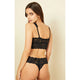 Never Say Never Cutie Low Rise Thong in Black - Romantiques
