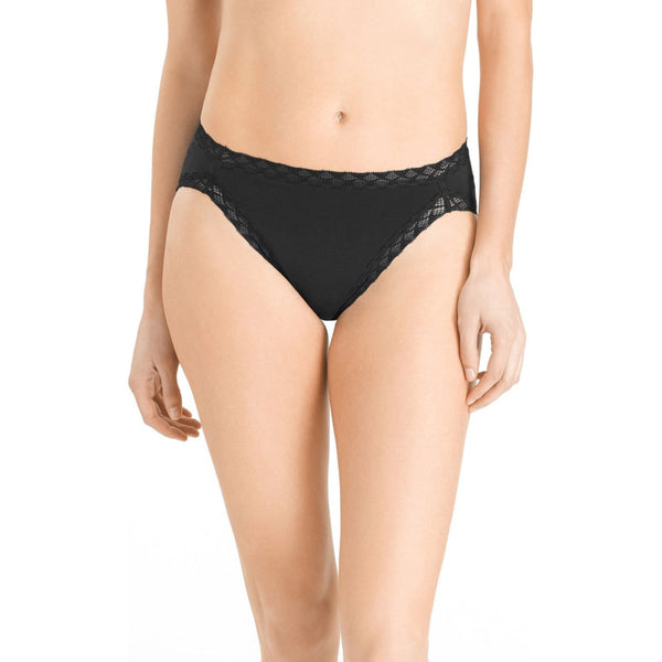 Natori Bliss French Cut Panty in Black - Romantiques