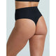 Classic High Rise Thong in Black - Romantiques