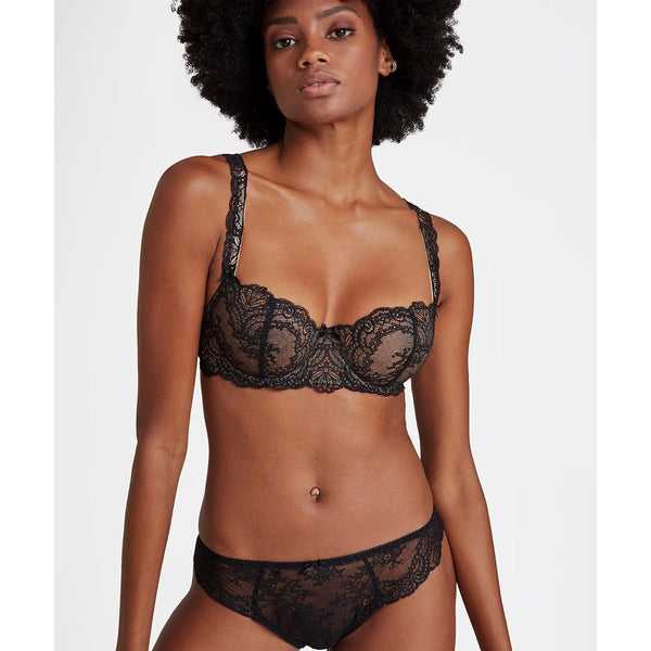 Danse Des Sens Half Cup Bra in Noir
