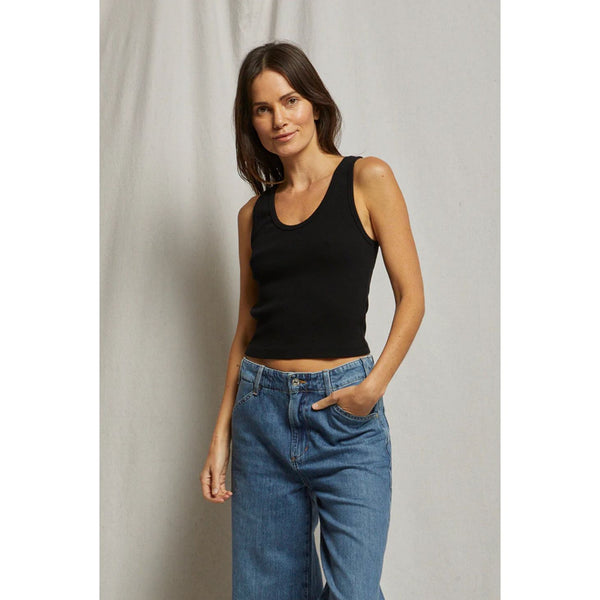 Blondie Tank in True Black