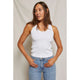 Debbie Tank in White - Romantiques