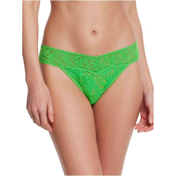 Hanky Panky Original Rise Thong in Four Leaf Clover Green - Romantiques