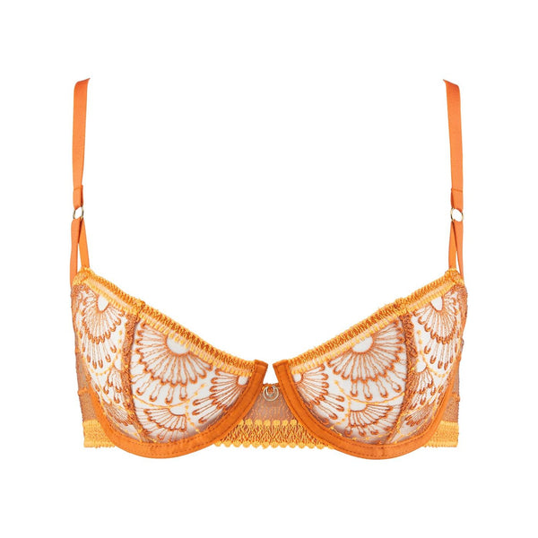 Pure Vibration Half Cup Bra in Orange Pulp - Romantiques